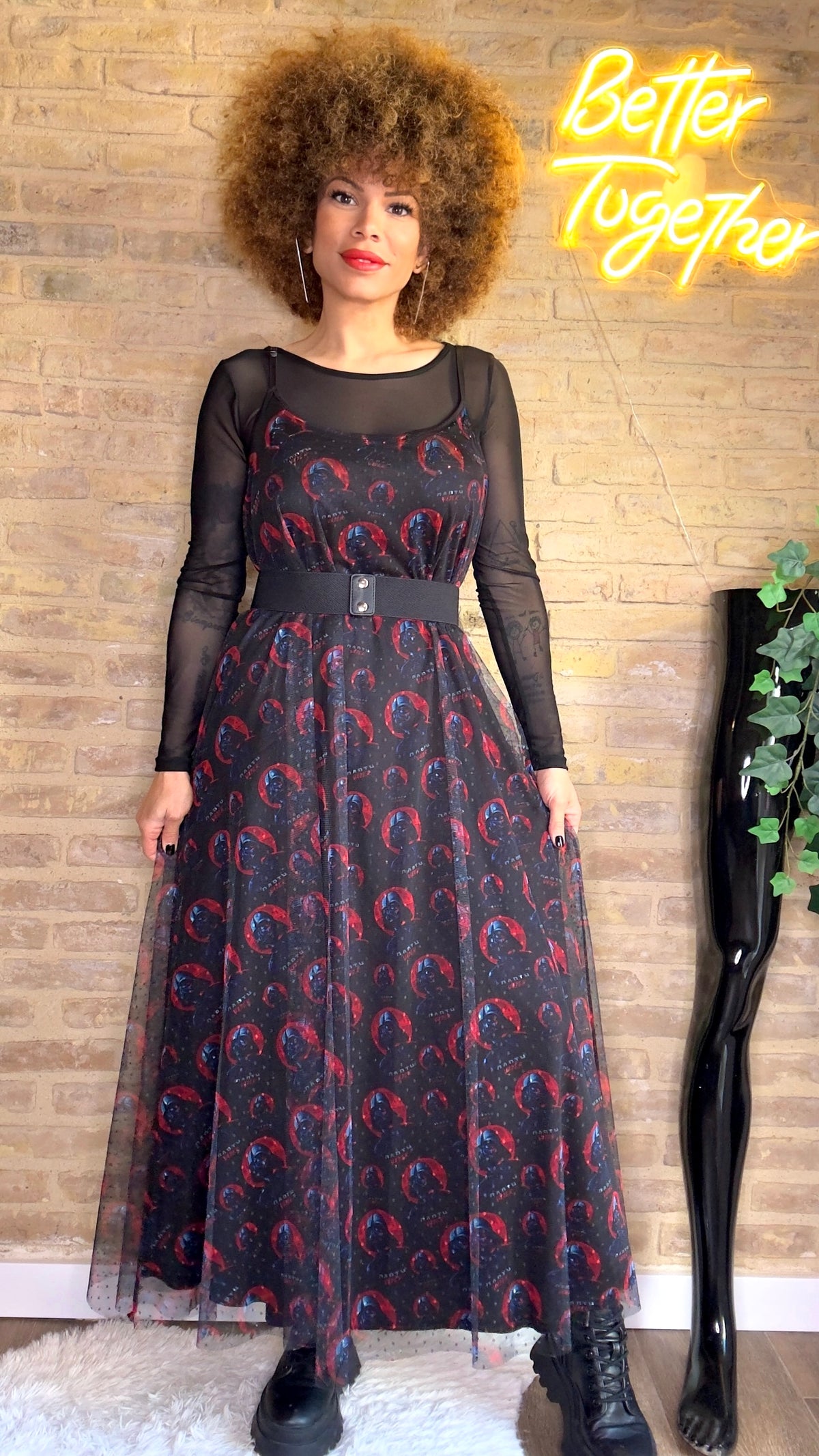 Vestido Plumeti Darth Vader - Exclusivos LOOFRO