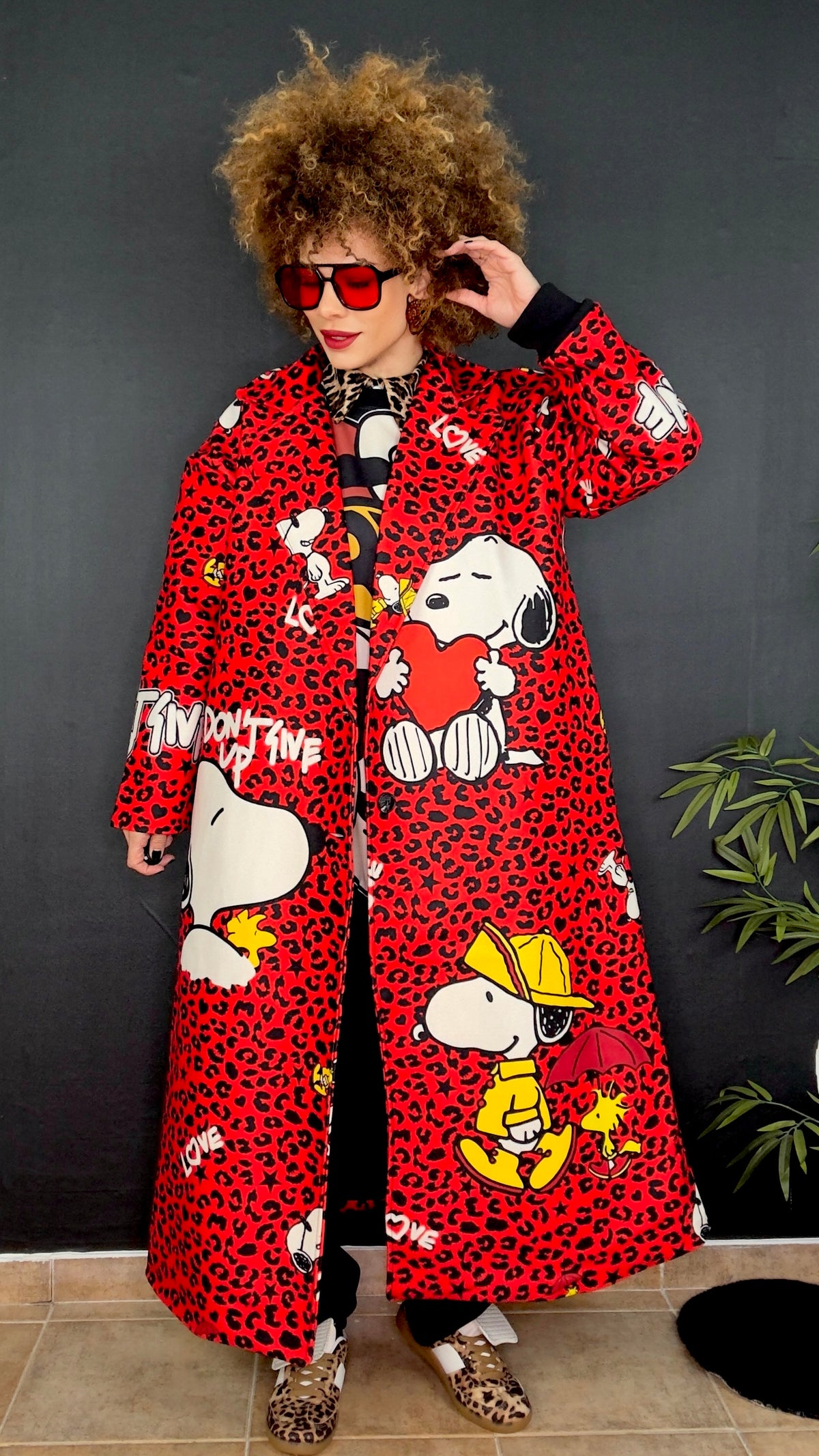 Abrigo Rojo Print Snoopy